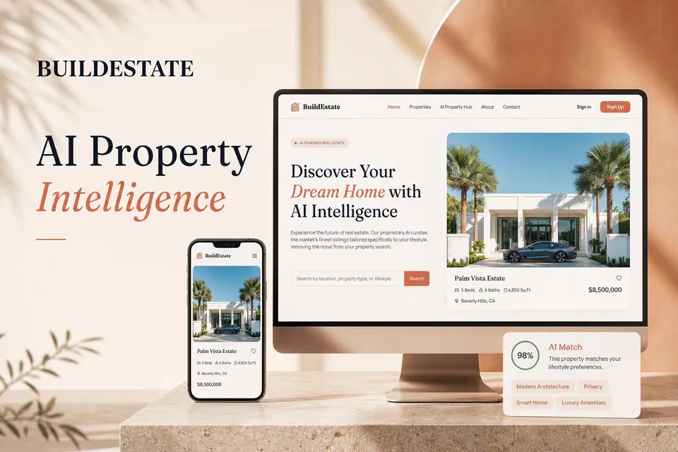 BuildEstate AI property discovery website